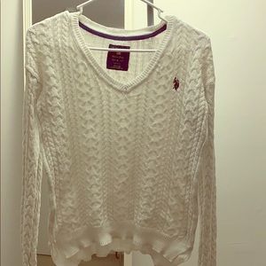 Us Polo white sweater